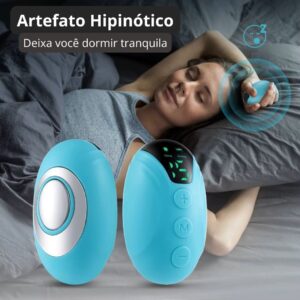 Mini Aparelho Portátil para Alívio do Sono - CES Inteligente com Microcorrente e Pulsos EMS para Estresse, Ansiedade e Insônia
