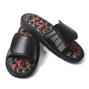 Chinelos de massagem de ponto de acupuntura terapia massageador sapatos para pés unisex casa flip flop cuidados de saúde médica rotativa pé massageador sapatos (cópia)